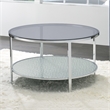 Pemberly Row 3-Piece Chrome and Tempered Glass Occasional Set