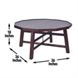 Pemberly Row 3-Piece Burnt Caramel Finish Wood Occasional Table Set