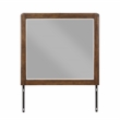 Pemberly Row Contemporary Walnut Brown Wood 6-drawer Dresser and Mirror