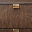 Pemberly Row Contemporary Walnut Brown Wood 6-drawer Dresser and Mirror