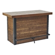 Pemberly Row Modern Transitional Chestnut Wood Finish 42