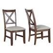 Pemberly Row Farmhouse / Country Mocha Brown 7-piece Wood Dining Set