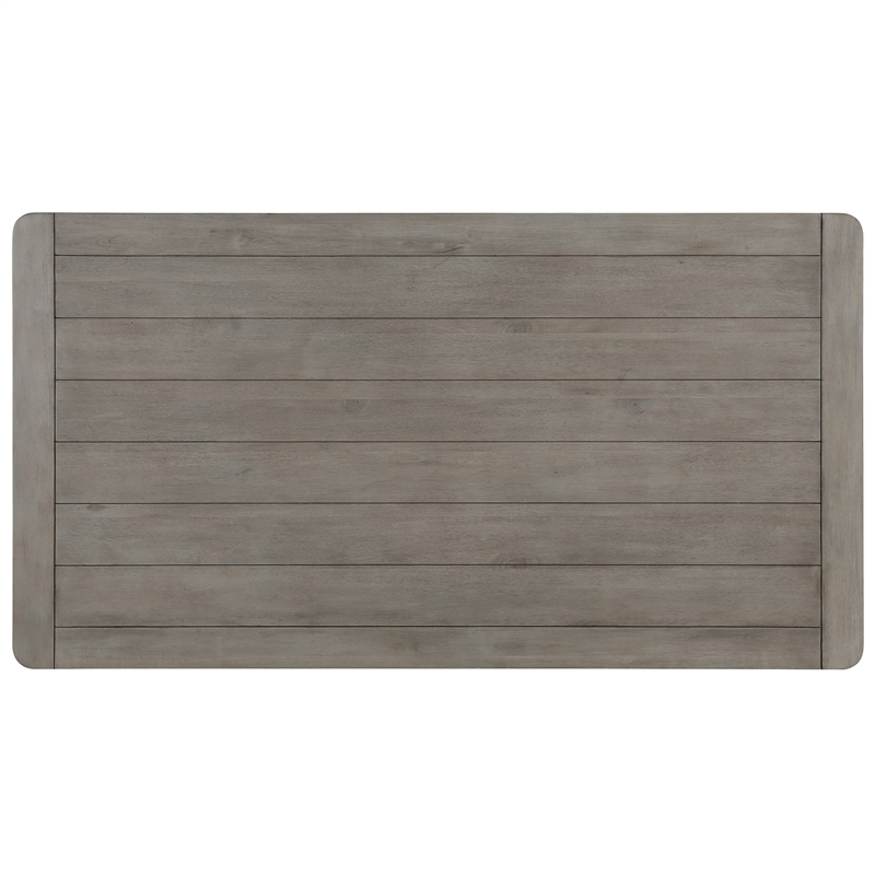 Pemberly Row Farmhouse Gray Wood Counter Height Dining Table