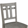 Pemberly Row Farmhouse / Country Gray Finish Wood Counter Chair