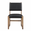 Pemberly Row Farmhouse / Country Dark Driftwood Wood Side Chair