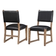 Pemberly Row Farmhouse / Country Dark Driftwood Wood Side Chair