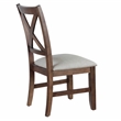 Pemberly Row Farmhouse / Country Mocha Brown Wood Side Chair