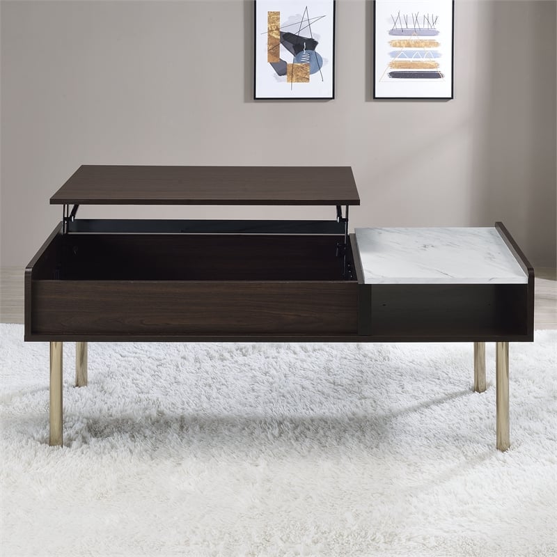 Pemberly Row Mid-Century Walnut Finished Wood 3-piece Occasional Set