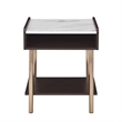 Pemberly Row Modern Mid-Century Walnut Finished 20