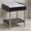 Pemberly Row Modern Mid-Century Walnut Finished 20