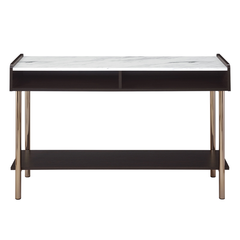 Pemberly Row Mid-Century Walnut Finished 47