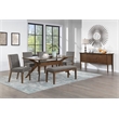 Pemberly Row Polyester Upholstered Chair in Brown (Set of 2)