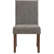 Pemberly Row Polyester Upholstered Chair in Brown (Set of 2)