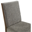 Pemberly Row Polyester Upholstered Chair in Brown (Set of 2)