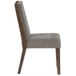Pemberly Row Polyester Upholstered Chair in Brown (Set of 2)