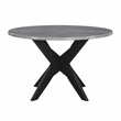 Pemberly Row Engineered Wood Contemporary Faux Marble Dining Table Gray