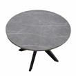 Pemberly Row Engineered Wood Contemporary Faux Marble Dining Table Gray