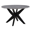 Pemberly Row Engineered Wood Contemporary Faux Marble Dining Table Gray