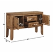 Pemberly Row Contemporary Engineered Wood Buffet/Server in Brown