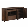 Pemberly Row Transitional Engineered Wood Buffet/Server in Dark Brown