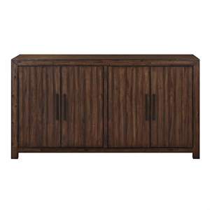 Pemberly Row Transitional Engineered Wood Buffet/Server in Dark Brown