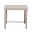 Pemberly Row Powder-Coated Aluminum End Table in White Washed