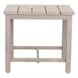 Pemberly Row Powder-Coated Aluminum End Table in White Washed