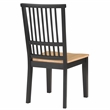 Pemberly Row Engineered Wood Dining Side Chair in Black (Set of 2)