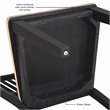 Pemberly Row Engineered Wood Dining Side Chair in Black (Set of 2)