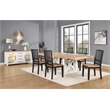 Pemberly Row Engineered Wood Dining Side Chair in Black (Set of 2)