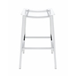 Pemberly Row Backless Bar Stool with Acrylic Seat in Clear (Set of 2)