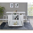 Pemberly Row Backless Bar Stool with Acrylic Seat in Clear (Set of 2)