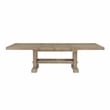 Pemberly Row Contemporary Engineered Wood Dining Table in Brown