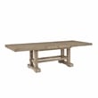 Pemberly Row Contemporary Engineered Wood Dining Table in Brown