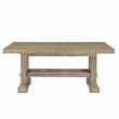 Pemberly Row Contemporary Engineered Wood Dining Table in Brown