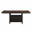 Pemberly Row Contemporary Engineered Wood Counter Table in Black