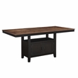 Pemberly Row Contemporary Engineered Wood Counter Table in Black