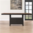 Pemberly Row Contemporary Engineered Wood Counter Table in Black