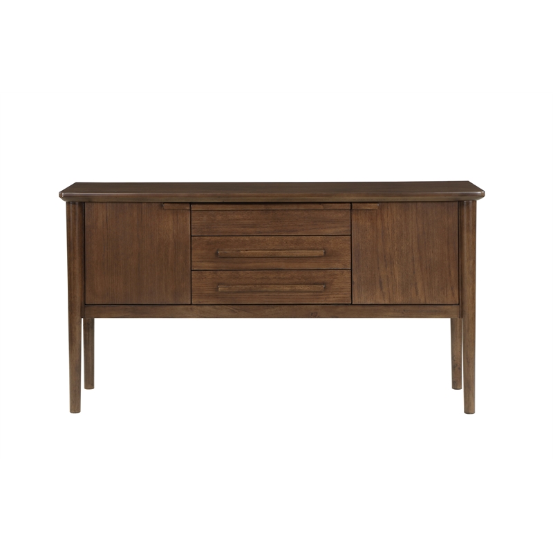 Pemberly Row Transitional Engineered Wood Buffet/Server in Brown