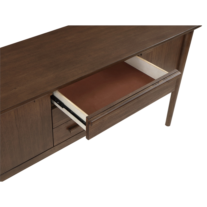 Pemberly Row Transitional Engineered Wood Buffet/Server in Brown