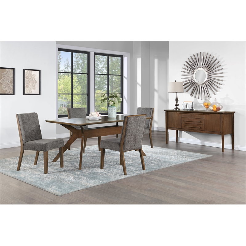 Pemberly Row Transitional Engineered Wood Buffet/Server in Brown