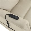Pemberly Row Traditional Polyester Upholstered Single Motor Lift in Tan