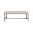 Pemberly Row Transitional Powder-Coated Aluminum Coffee Table in White