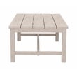 Pemberly Row Transitional Powder-Coated Aluminum Coffee Table in White