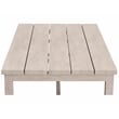 Pemberly Row Transitional Powder-Coated Aluminum Coffee Table in White