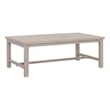 Pemberly Row Transitional Powder-Coated Aluminum Coffee Table in White