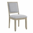 Pemberly Row Polyester Upholstered Side Chair in Brown (Set of 2)