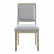 Pemberly Row Polyester Upholstered Side Chair in Brown (Set of 2)