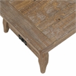 Pemberly Row Farmhouse Engineered Wood Coffee Table in Brown