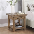 Pemberly Row Farmhouse / Country Engineered Wood End Table in Brown